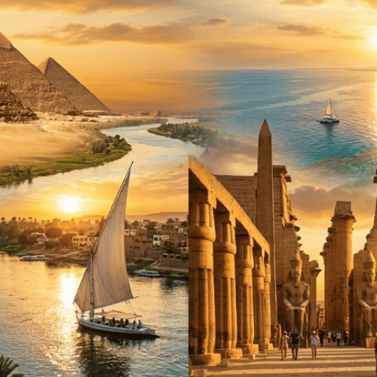10 days in Egypt itinerary showing Cairo Luxor Aswan and Red Sea highlights