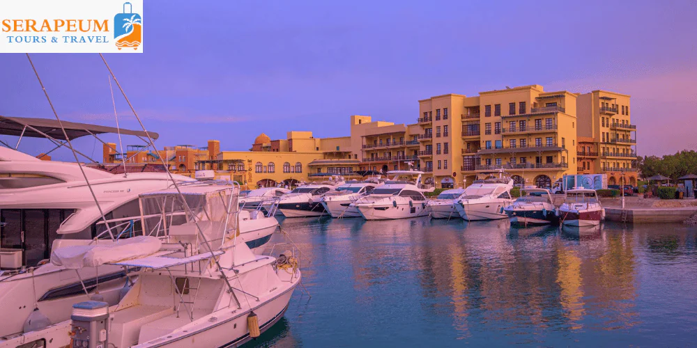 Hurghada Travel Guide: Best Beaches, Diving & Resorts Hurghada marina area with walking promenade and transport access