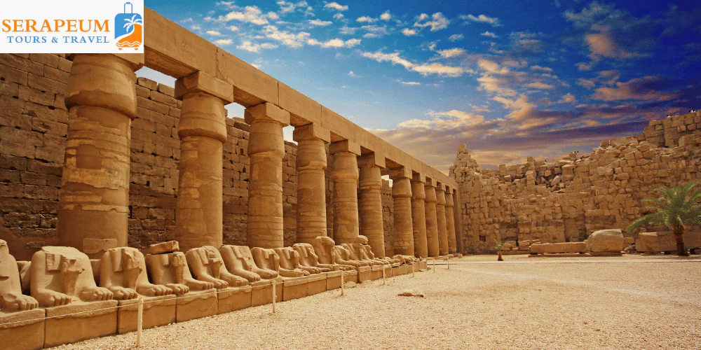 Luxor Travel Guide: Temples, Tombs & Tips for First-Time Visitors Massive stone columns inside Karnak Temple in Luxor Egypt