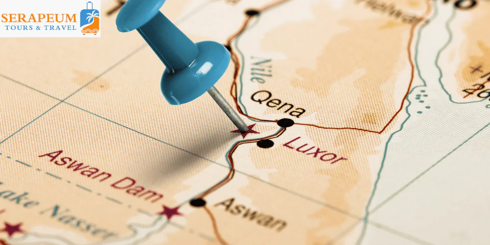 Luxor Travel Guide: Temples, Tombs & Tips for First-Time Visitors Map showing East Bank and West Bank of Luxor Egypt