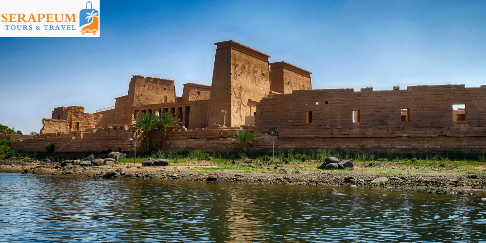 Boat crossing the Nile to Philae Temple