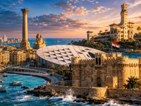 Travel Blog Alexandria Egypt with Qaitbay Citadel and Mediterranean Sea