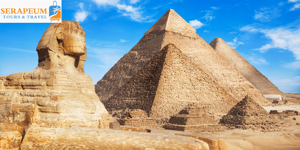 Giza Plateau archaeological site in Egypt