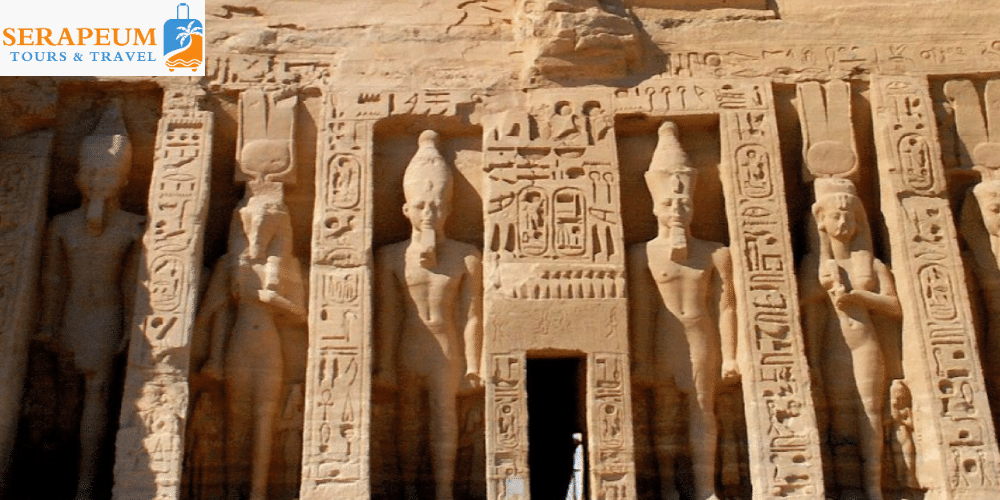 Small Temple of Nefertari at Abu Simbel in Egypt