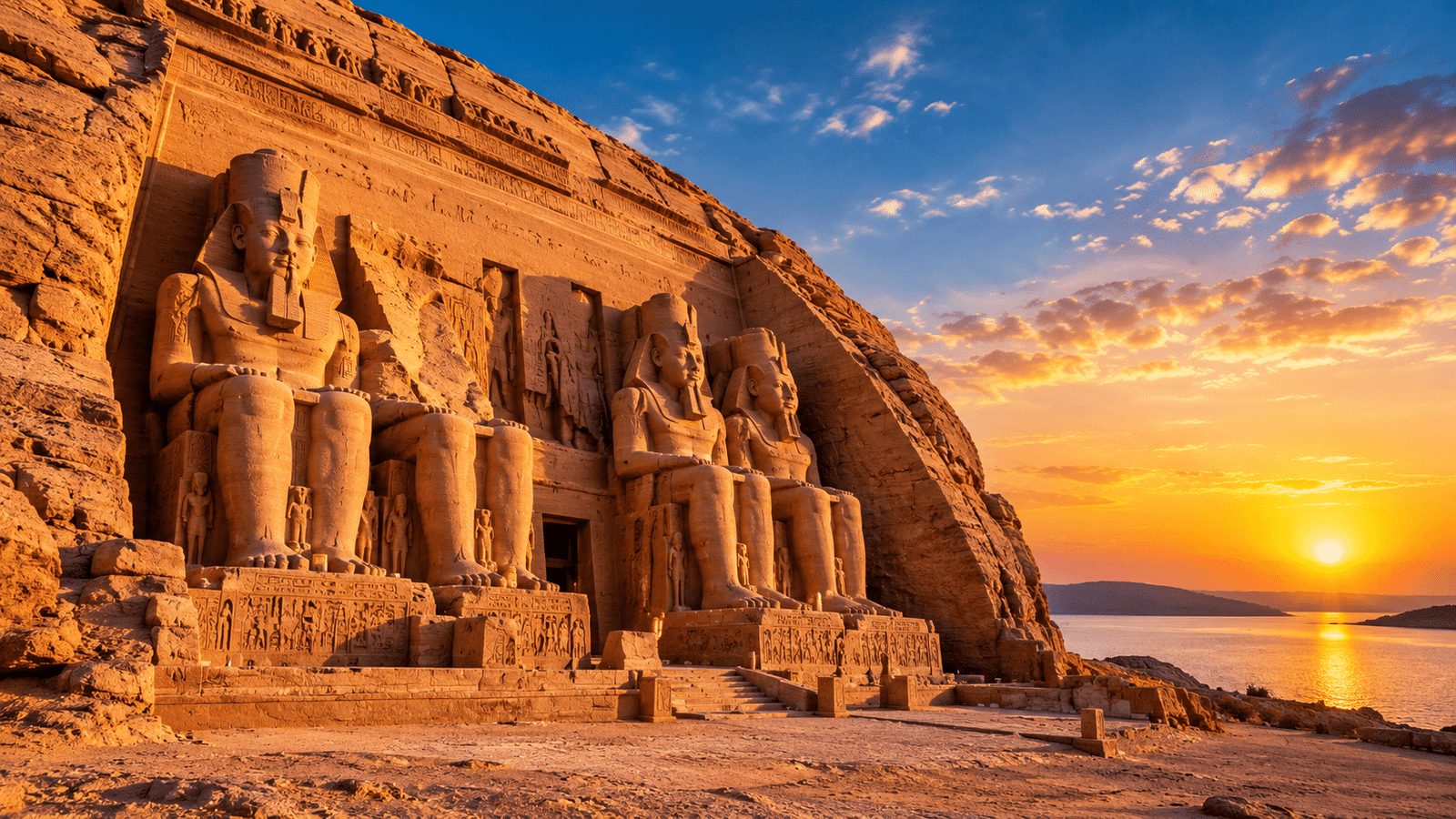 Abu Simbel temples of Ramses II in southern Egypt